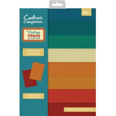 Crafter's Companion Vintage Vegas - Linen Card Pack
